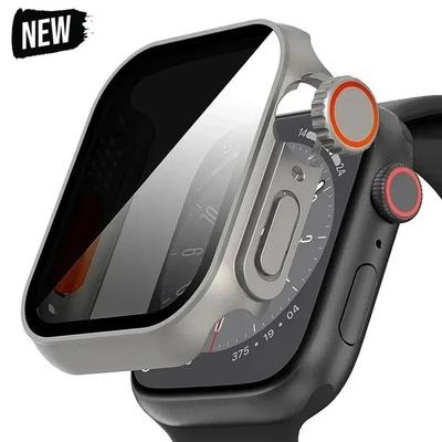 Чехол для Apple Watch Apple Watch Series 9/8/7/6/5/4 SE 44 45 41 40 мм с защитным стеклом Ultra Privacy