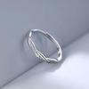 925 Silver-Plated Open Ring: Elegant Niche Design for Women