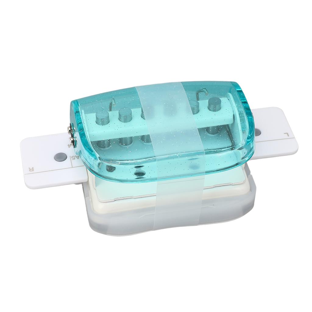 A4 B5 A5 Paper Puncher Transparent Handheld Loose Leaf Paper Hole Punch for School Office