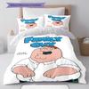 Peter Griffin Fun Pattern Bedding Home Decoration Birthday Gift ( 1 duvet cover + 2 pillowcase, without core),fan merchandise.