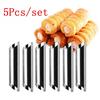Cake Horn Mold Stainless Steel Cannoli Tubes Shells Cream Horn Mold Pastry Baking Mold 2pcs/5pcs