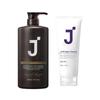 Шампунь с протеинами шелка и кератина 1 л + Фиолетовый J-вотерпак 200 г (Несмываемый уход для волос)