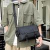 Large Capacity Stylish Black Messenger Bag For Men And Women Perfect For Travel And Fitness