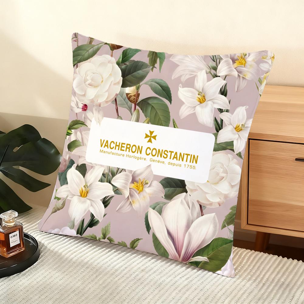 Наволочка Шелковистый Короткий Плюш Домашняя Наволочка для Подушки на Диван - Невидимая Молния Домашнее Украшение МодаV-Vacherons C-Constantin