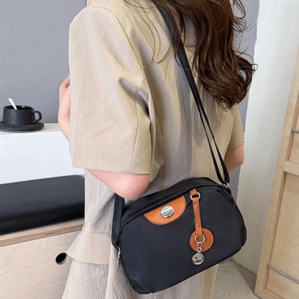 Waterproof Shell Nylon Crossbody Bag Casual Mobile Phone Bag Messenger Shoulder Bag  Travel