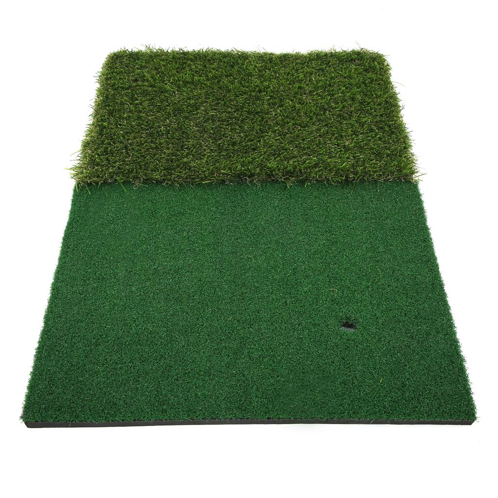 40x60 см 2 в 1 тренировочный коврик для гольфа в помещении, подвижный, для практики замаха, зеленый