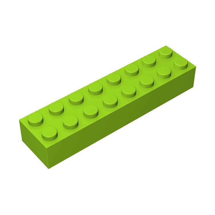 100 шт. Детали MOC 3007 93888 Кирпичик 2 x 8 Совместимые Кирпичики DIY Сборка Строительные Блоки Частицы Детская Головоломка Мозговая Игрушка Подарок