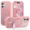 For iPhone 17 Case Compatible with MagSafe Kickstand TPU+PC Drop Protection Phone Cover