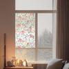 Flower Design Window Cling Glass Sticker for Car And Home Decor