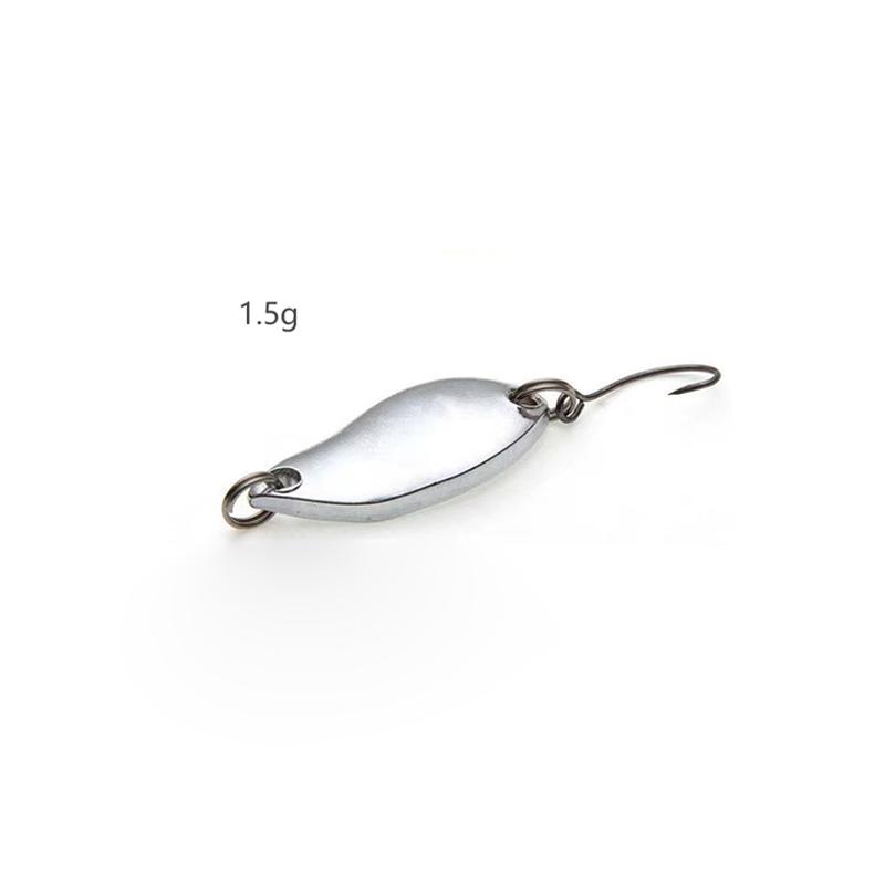 1 шт. Металлическая блестка Имитация Рыболовная приманка Тип ложки Блестка Одиночный крючок Рыболовные аксессуары