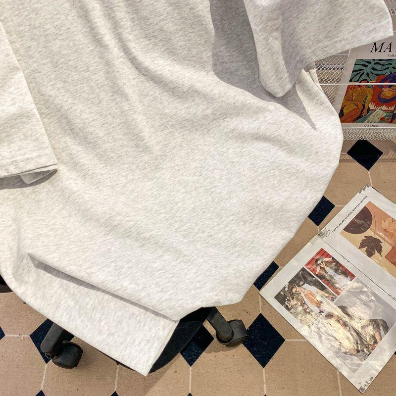Летняя женская футболка с принтом котенка Sense Niche Retro Loose с короткими рукавами и универсальной отделкой