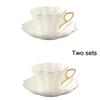 1/2 комплекта керамической элегантной цветочной косточки Cna кофейная чашка с набором блюдец Wte фарфоровая чашка для офиса в Пномпене домашнее кафе чашка для эспрессо