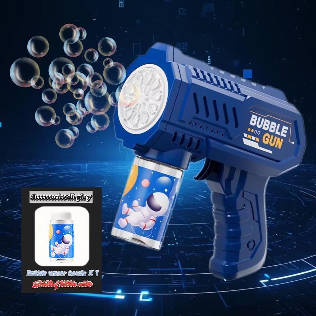 Space Electric Bubble Gun Toy Handheld Toy Bubble Gun Outdoor Toy Without Battery Without Bubble Water