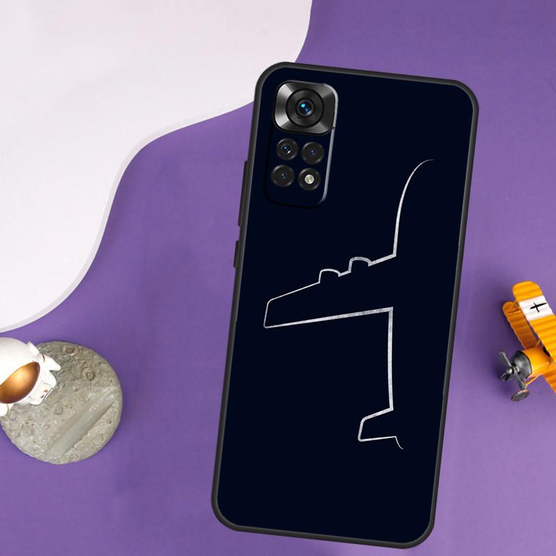 Чехол-эполет пилота самолета для Xiaomi Redmi Note 13 Pro 14 12 9 10 11 Pro 10S 11S 12S Redmi 10C 13C 14C 12C