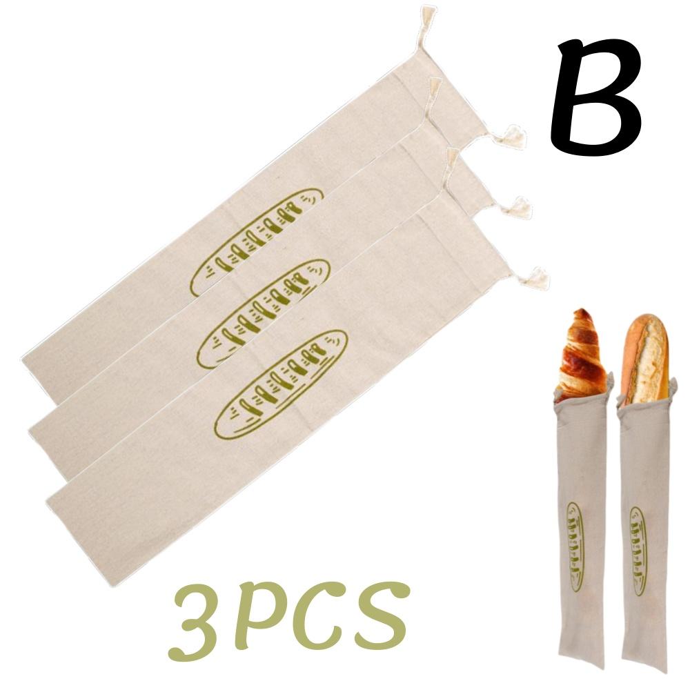 1/6 шт. Многоразовый льняной мешок для хлеба, контейнер для хранения выпечки для тостов, небеленый мешок для сохранения с завязками, кухонный органайзер