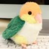 Зеленый Попугай Наручный Браслет Плюшевая Игрушка 1/4 Дюйма Кавайная Набивная Птица Брелок Мягкая Плюшевая Игрушка Подарок для Детей