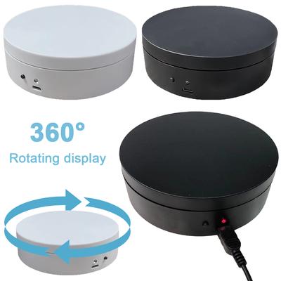 Вращающаяся на 360 градусов автоматическая вращающаяся платформа 12 см стойка для демонстрации ювелирных изделий USB зарядка/работа от аккумулятора для живого видео