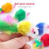 Colorful Plush Feather Mouse Cat Toy - Interactive Kitten Boredom Reliever