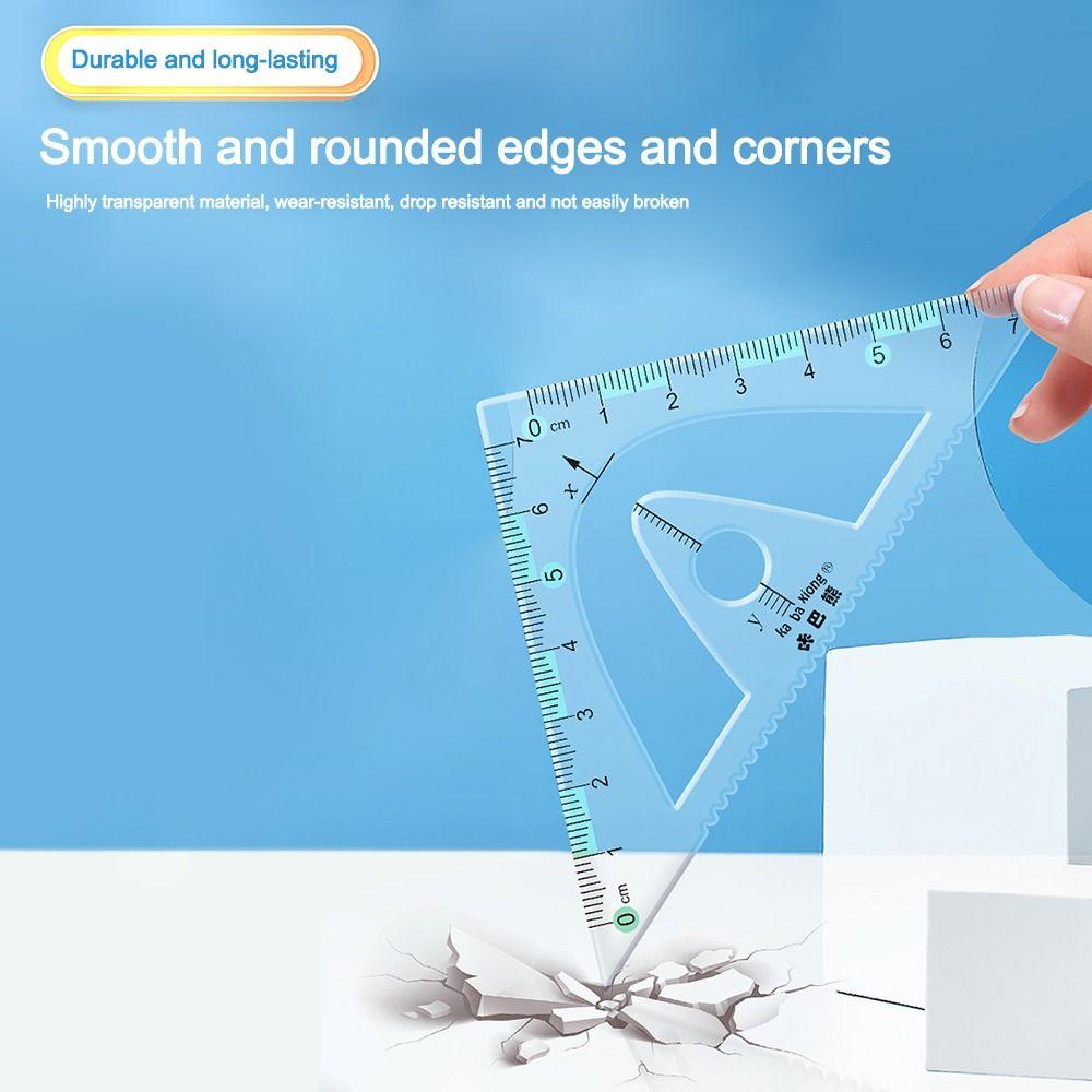 4 шт. Наборы по математике Чертежный набор Многофункциональный набор Линейка Портативная треугольная линейка Студент