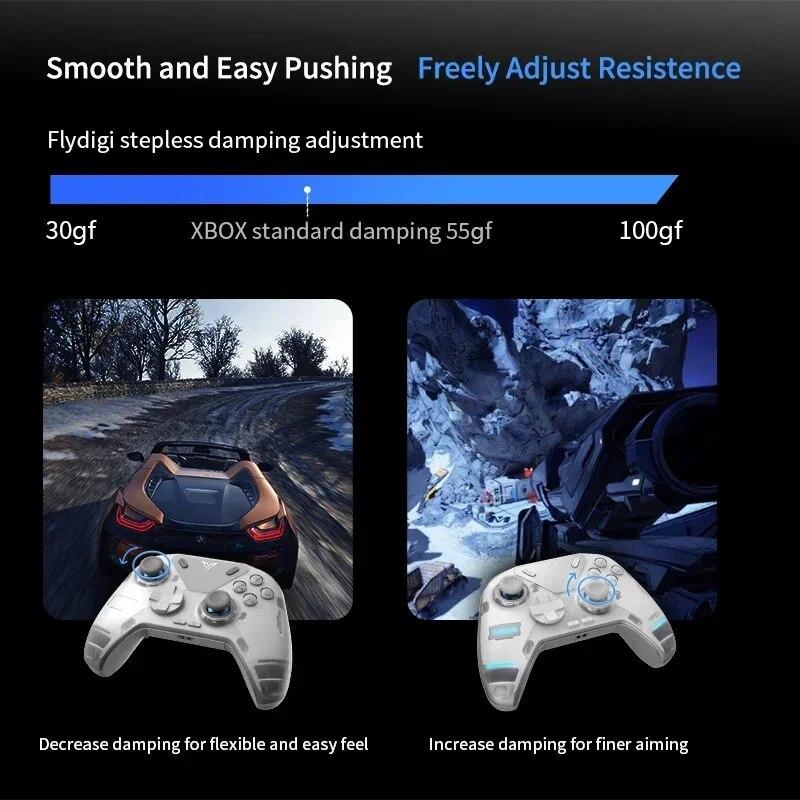 Новый игровой контроллер Xiaomi Flydigi APEX 4 Wireless Elite Force Feedback Trigger Smart Handle Support PC/Switch/Mobile/TV Gamepad