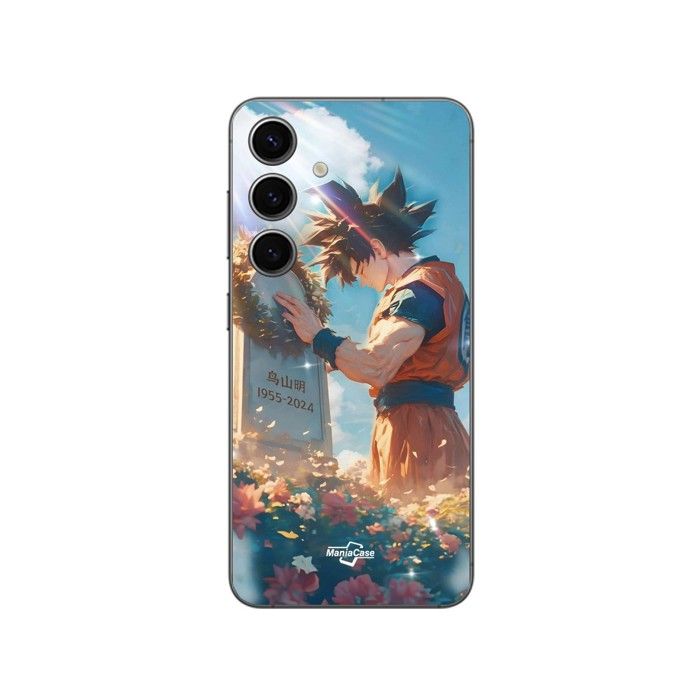 Coque de téléphone - MANIACASE - Samsung Galaxy S25 Plus - Akira Toriyama Son Goku - Silicone TPU - Noir