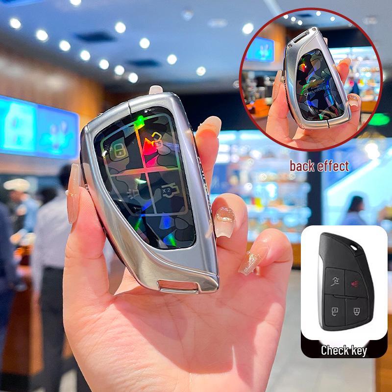 Премиальный чехол для ключа Chevrolet Equinox 2025 с металлической пряжкой - Аксессуары с полным покрытием