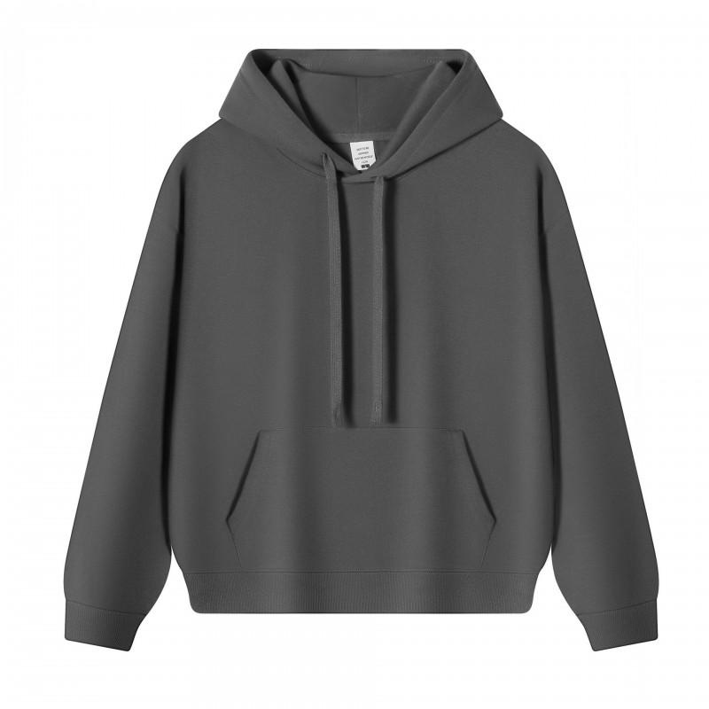 Oversized Heavyweight 350g Cotton Hoodie Men Women Casual Streetwear Pullover Sweatshirt