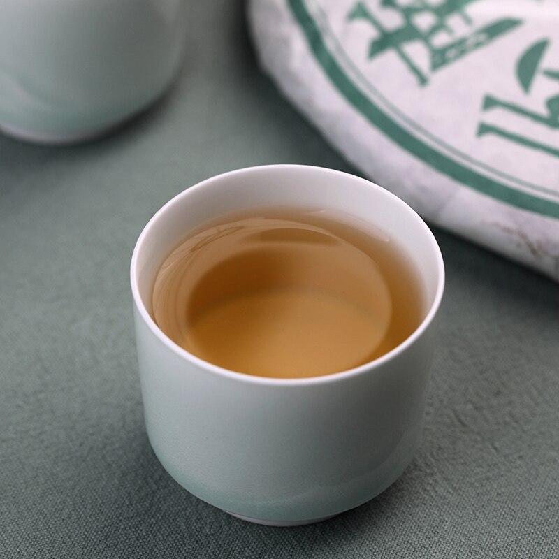 Чай Пуэр Хайвань Лао Тонг Чжи Шэн 2021 Юньнань Булан Высокогорные старые деревья Классический сырой чайный торт Пу Эр 357г