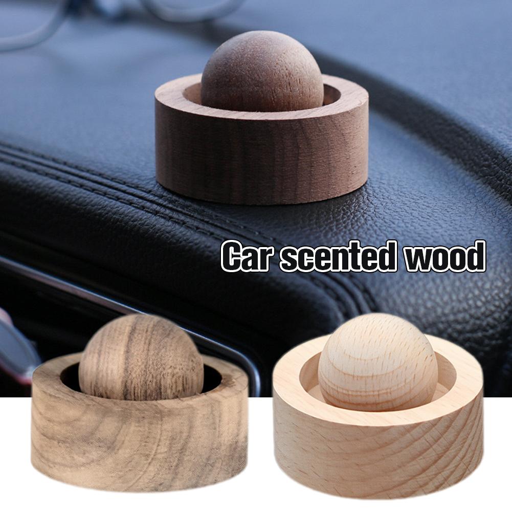 Walnut/beech Wood Essential Oil Diffuser Wood Mini Cute Natural Fragrance Expander For Auto Center Console Armrest Box Decoratio