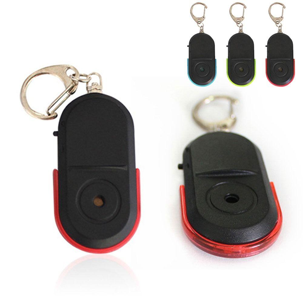 Mini With LED Light Whistle Sound Locator Keychain Key Finder Sensor Anti-Lost Alarm Key Finder