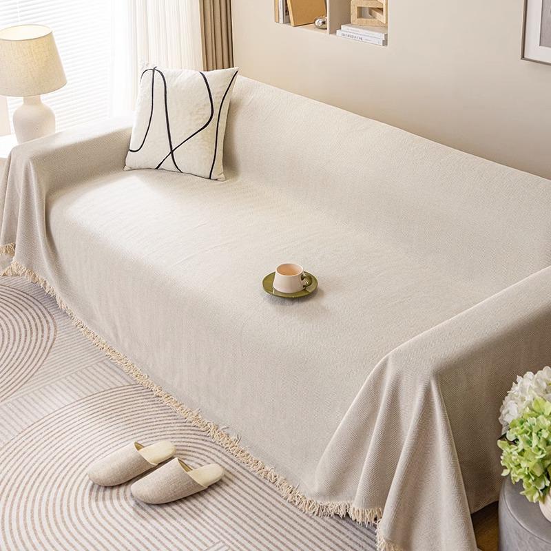 Плюшевый водонепроницаемый чехол для дивана Тедди, универсальный нескользящий чехол для дивана на четыре сезона, ткань с защитой от царапин, пылезащитный чехол