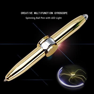 Игрушка-спиннер с гироскопом, шариковая ручка, вращающаяся игрушка со светодиодной вращающейся ручкой, шариковая ручка, свет, стресс, тревога, средство для снятия стресса, подарок
