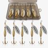 5/10 шт. 5,7 см/8 г вращающаяся блесна с крючком из твердого металла вращающаяся блесна оснастка для ловли соленой воды пресноводного судака окуня аксессуары