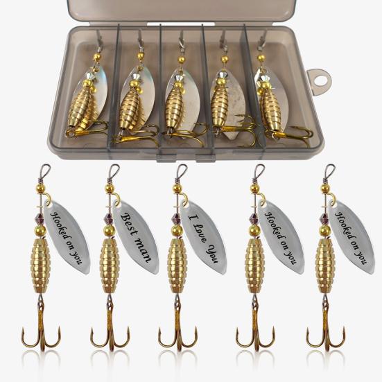 5/10 шт. 5,7 см/8 г вращающаяся блесна с крючком из твердого металла вращающаяся блесна оснастка для ловли соленой воды пресноводного судака окуня аксессуары
