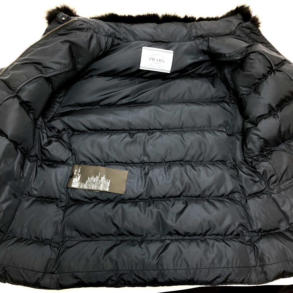 PRADA fur Down jacket down / Nylon Navy