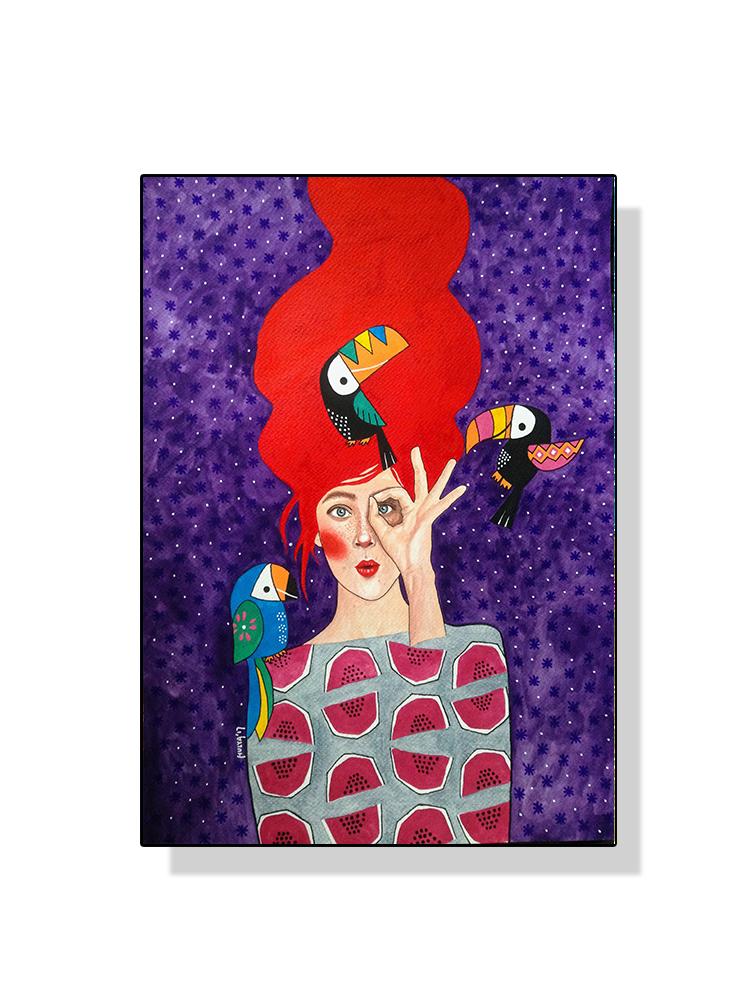 Абстрактный цветок женщина девушка волосы модный плакат холст живопись скандинавская настенная картина для современной гостиной украшения дома