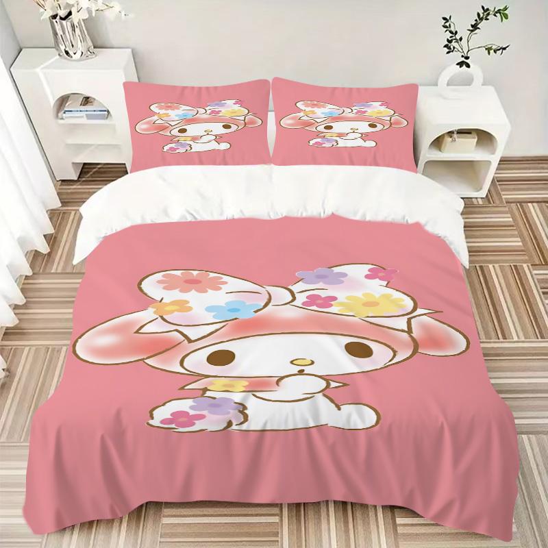 Melody Floral Adventure Print 3Pcs Bedding Setduvet Cover With 2 Bedropillowcase Home Birthday Gift