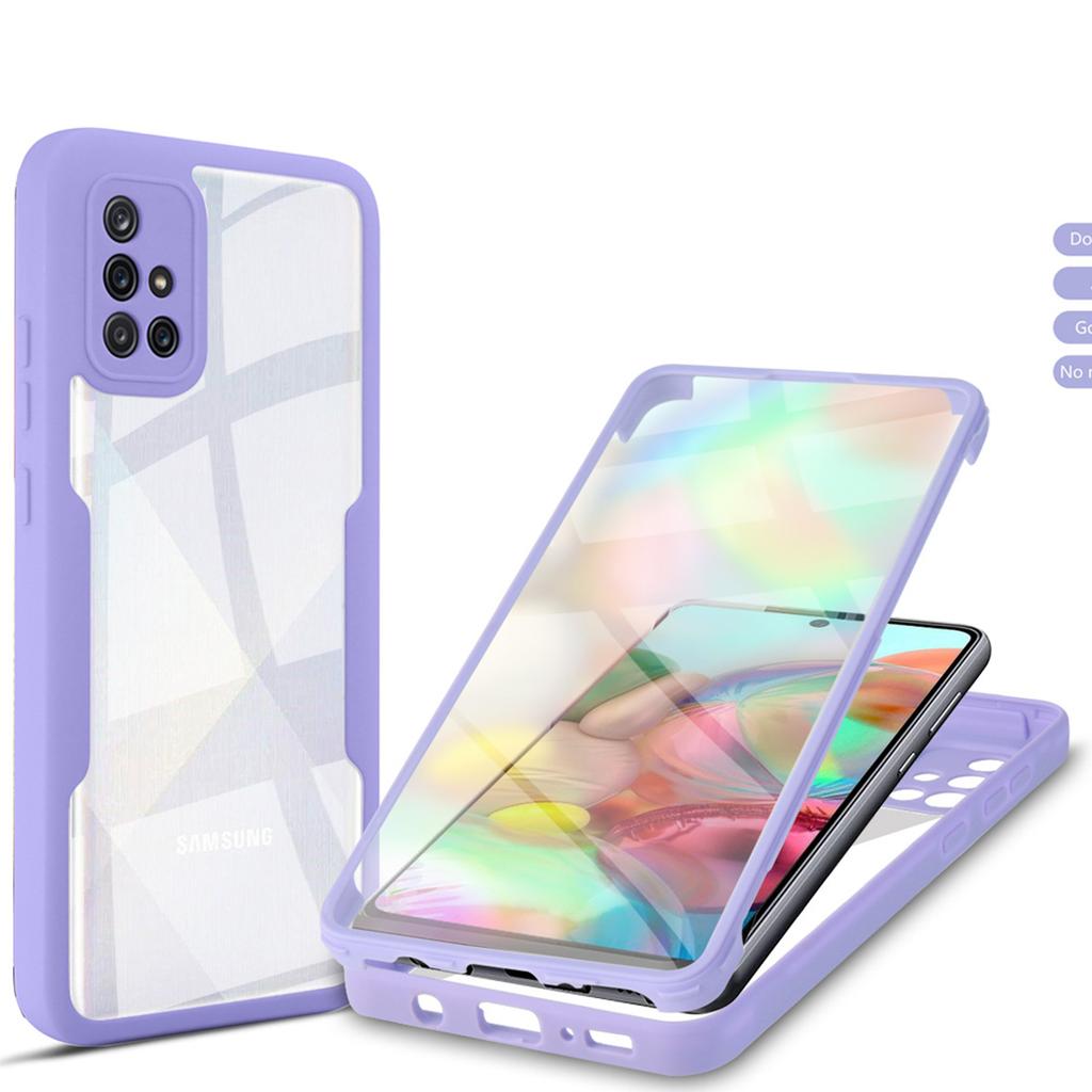 Чехол для Samsung A71 5G Galaxy A51 5G A20 A30 A21S M02 Чехол с защитой всего корпуса Защитный двусторонний чехол Funda Coque