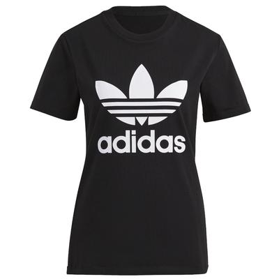 Adidas Футболка с трилистником Adicolor Classics, женская черная футболка