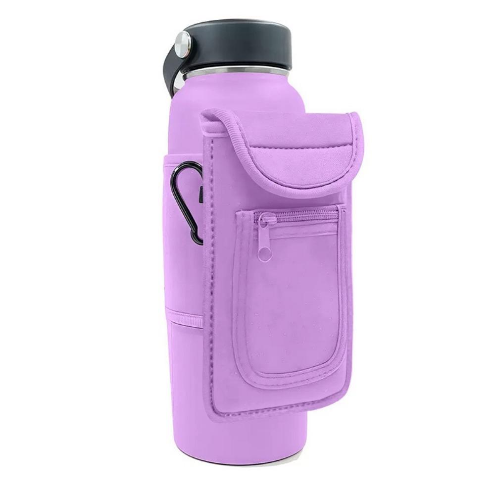 Portable Water Bottle Bag Large Capacity Magnetic Bottle Sleeve Gym Sling Bag  Gym Accessories