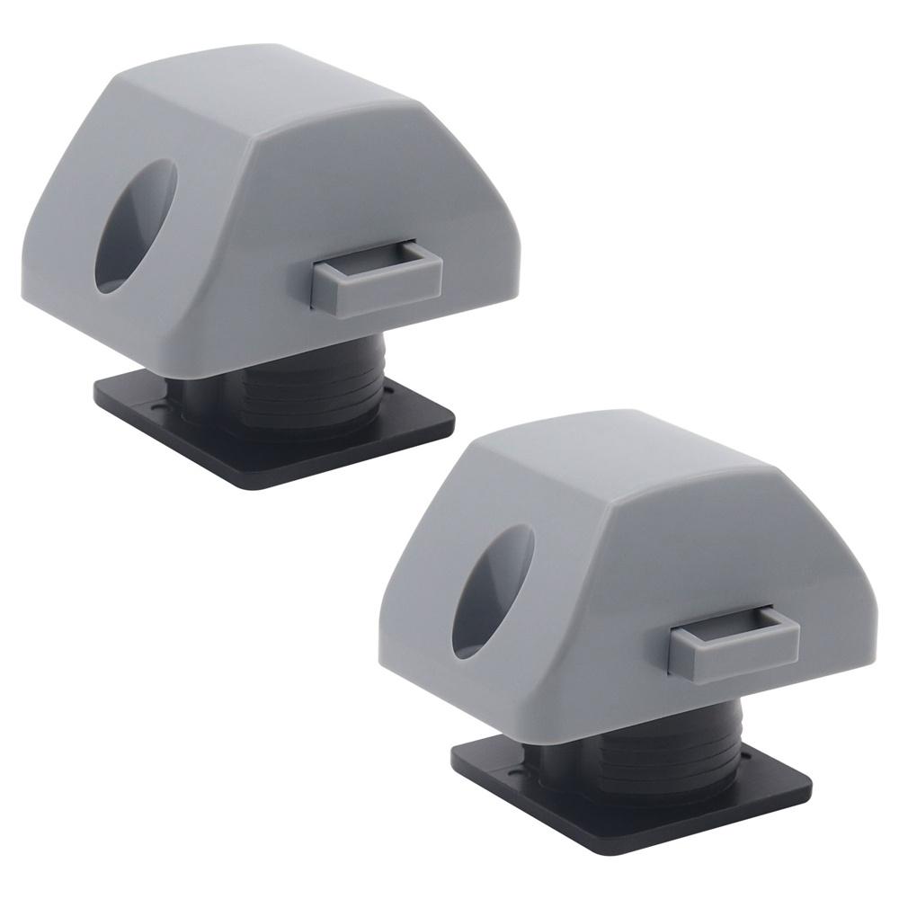 Square button lock+Fixed screw 15mm For RV Drawer Cupboard Door Caravan Cabinet