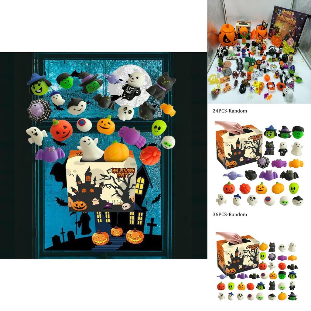 Хэллоуин Сквиши Моти Игрушки 24 шт. Мини Коробка-сюрприз Для Детей И Взрослых