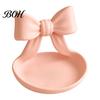 Jewelry Storage Dish 3D Printed Bow Organizer Tray, Decorative Ribbon Ring Holder for Tray Rings Earrings Necklace, Vanity Dresser, Desk, Decor