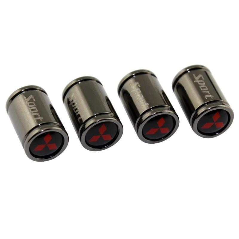 4PCS Car Wheel Tire Valve Tyre Stem Air Caps For Mitsubishi Ralliart ASX Lancer Cordia Pajero Mirage Triton Outlander Colt