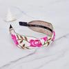 Maia Vine Rose Fluorescent Headband-Pink