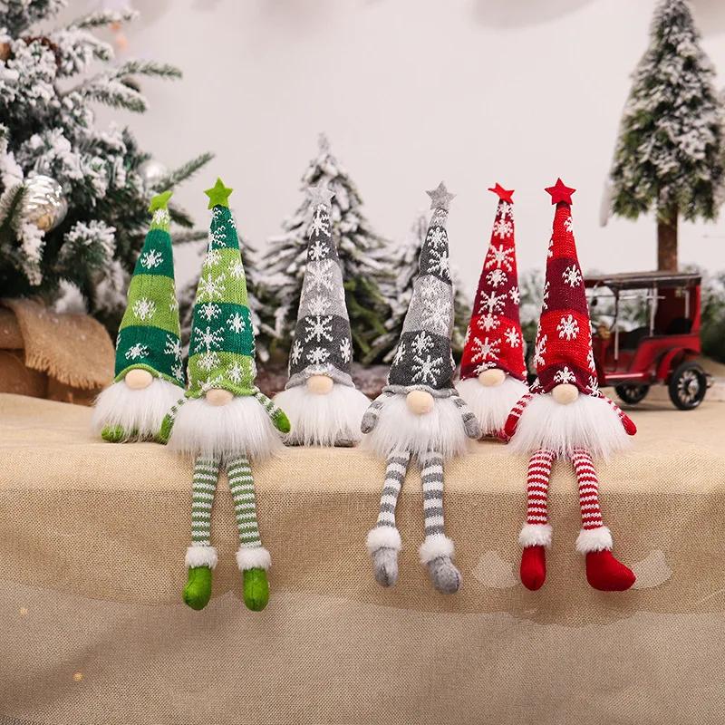 LED Christmas Gnome Faceless Doll Night Light Merry Christmas Decorations For Home Holiday Ornament Xmas Gift Navidad New Year