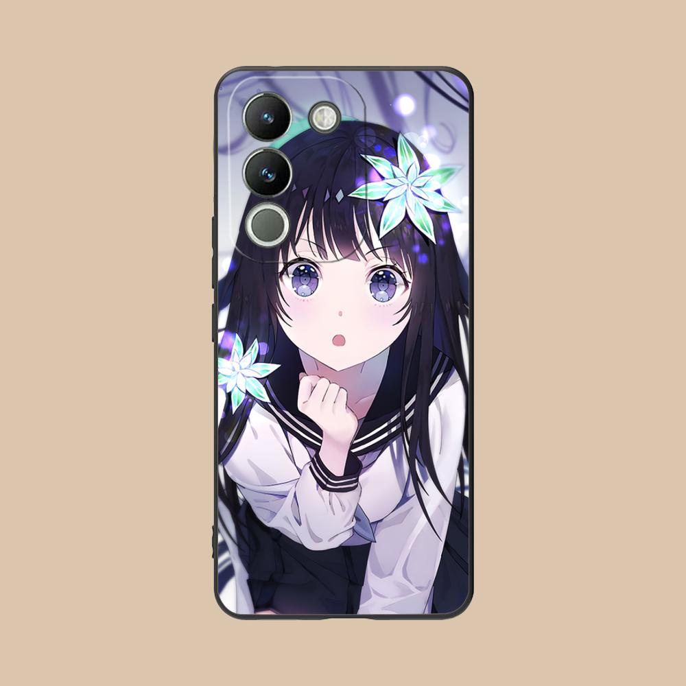 Чехол для мобильного телефона Hyouka Chitanda из матового ТПУ для VIVO V60 V50 V40 V30 V29 V27 V25 V23 Pro Lite 5G, цветная печать