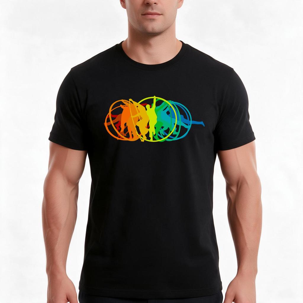 Cyr Wheel Tshirt Summer Casual Cotton Tee Oversized Streetwear Tops Vintage Graphic Print Loose Fit Short Sleeve
