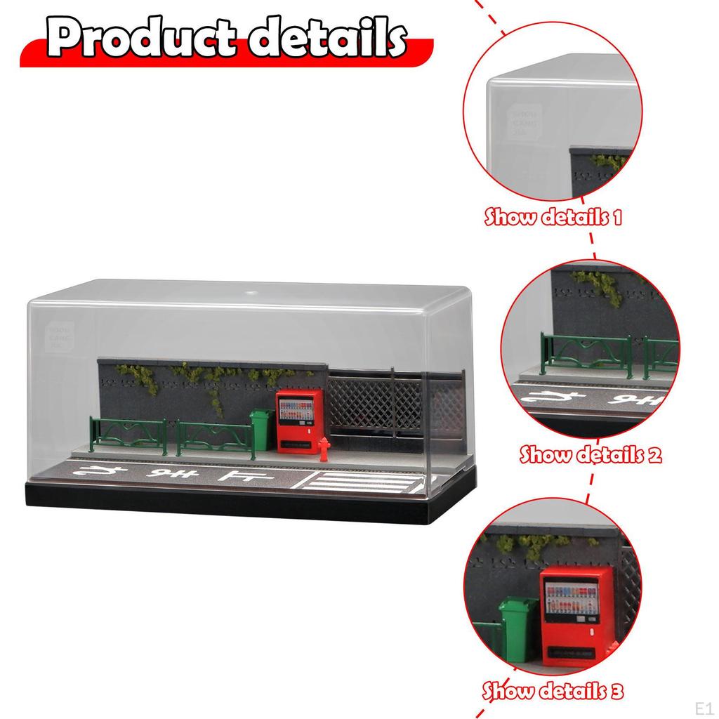 Витрина для моделей автомобилей 1/64, Диорама для спортивных автомобилей, Настольная игрушка-улица