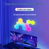 Умный RGB светильник с музыкальным ритмом: Светодиодный светильник «Квантовая сота» с изменением цвета для киберспортивной атмосферы